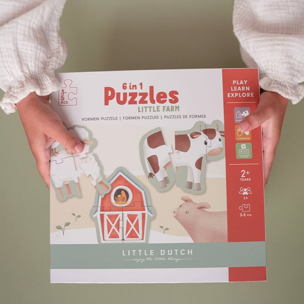 Puzzle 6 in 1  Little Farm - Little Dutch