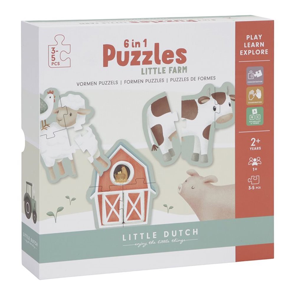 Puzzle 6 in 1  Little Farm - Little Dutch