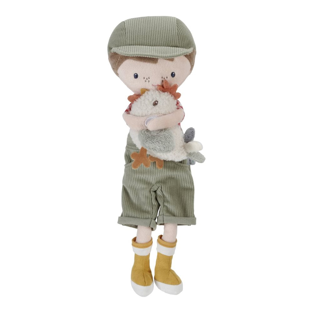 Papusa textila - Jim cu Gainusa - 35 cm - Little Farm - Little Dutch