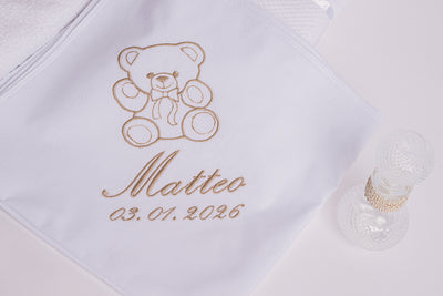 Trusou Unisex- Cufar catifea alb