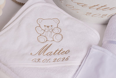 Trusou Unisex- Cufar catifea alb