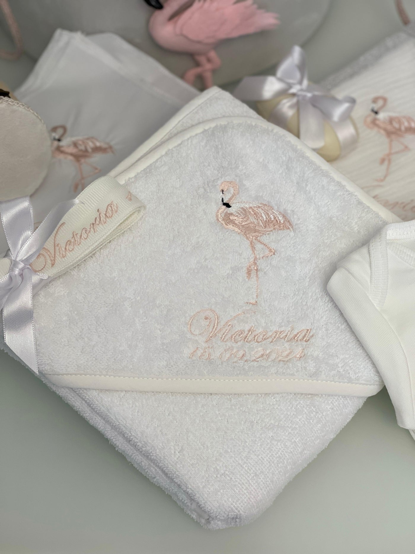 Trusou de botez - Flamingo-