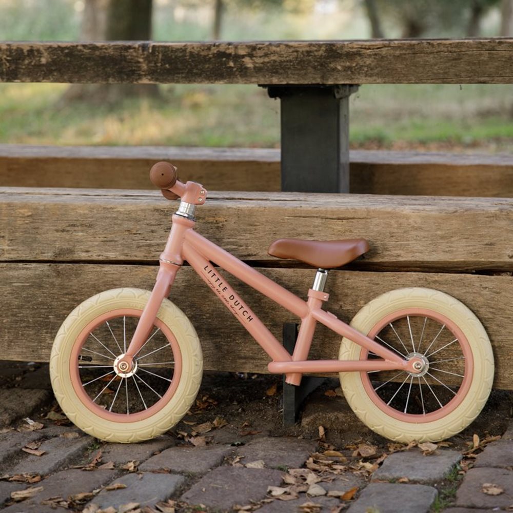 Bicicleta de echilibru fara pedale - Roz - Little Dutch