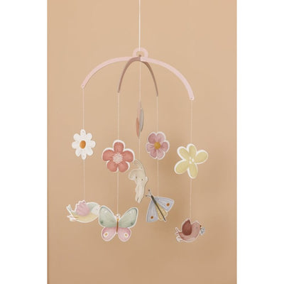 Carusel decorativ din carton FSC - Flowers & Butterflies - Little Dutch