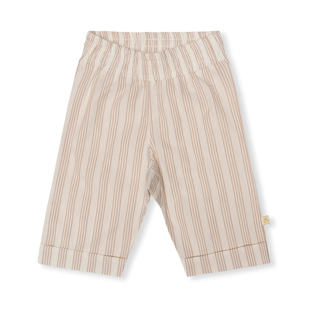 Pantaloni oversize pentru copii din bumbac organic Frida - Light Taupe - That's mine