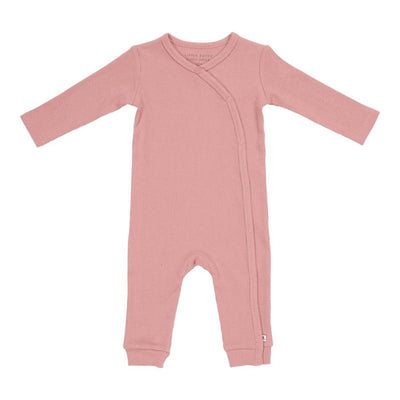 Overall din bumbac organic pentru bebelusi  -Vintage Pink- Little Dutch