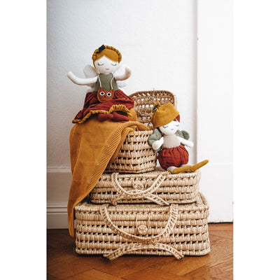 Papusa textila din bumbac organic Elful Padurilor - Kikadu-truly organic