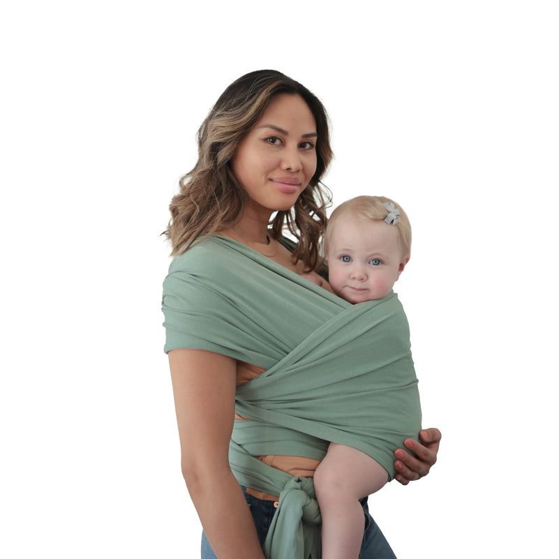 Wrap elastic din bumbac organic - Roman Green - Mushie