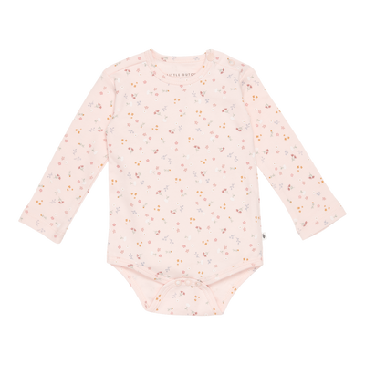 Body cu maneca lunga -Little Pink Flowers- Little Dutch