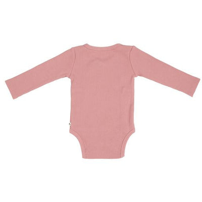 Body petrecut cu maneca lunga -Vintage Pink- Little Dutch