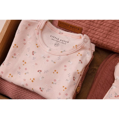 Bluza din bumbac organic Little Pink Flowers- Little Dutch