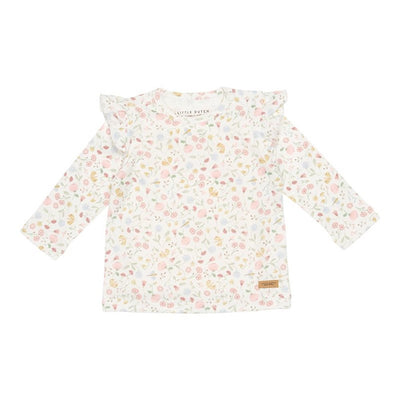 Bluza din bumbac organic Flowers & Butterflies- Little Dutch