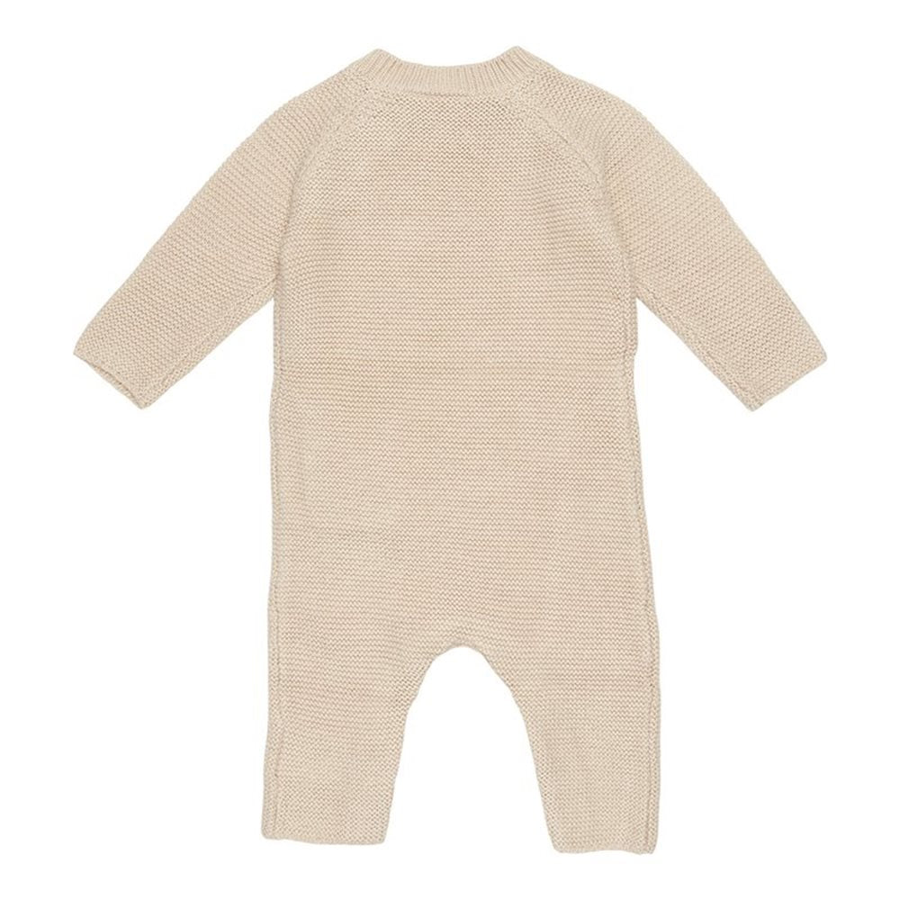 Overall tricotat din bumbac pentru bebelusi  -Sand- Little Dutch