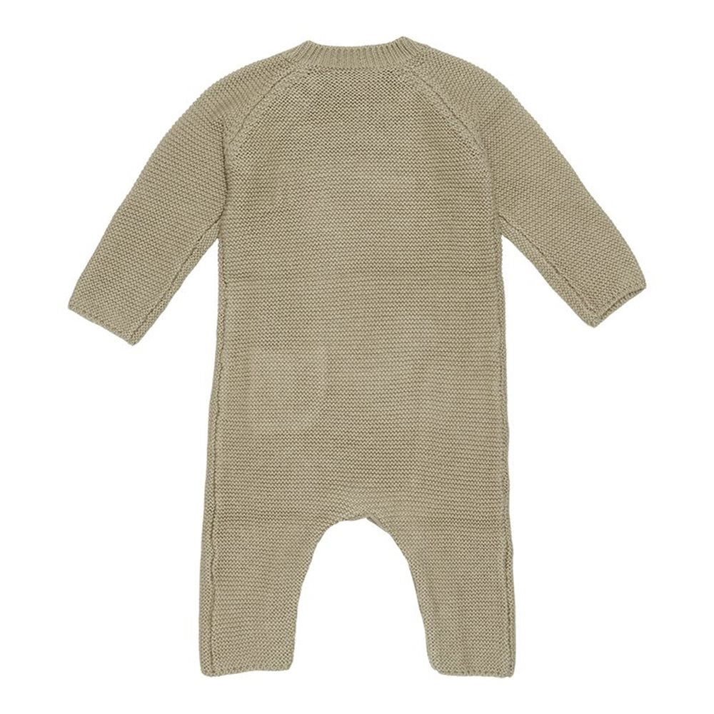 Overall tricotat din bumbac pentru bebelusi  -Olive- Little Dutch