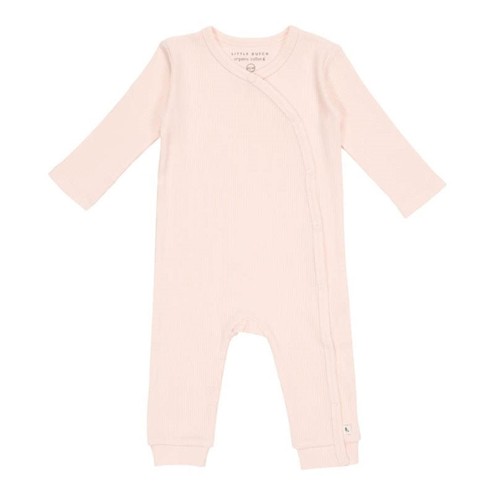 Overall din bumbac organic pentru bebelusi  -Pink- Little Dutch