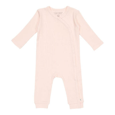 Overall din bumbac organic pentru bebelusi  -Pink- Little Dutch