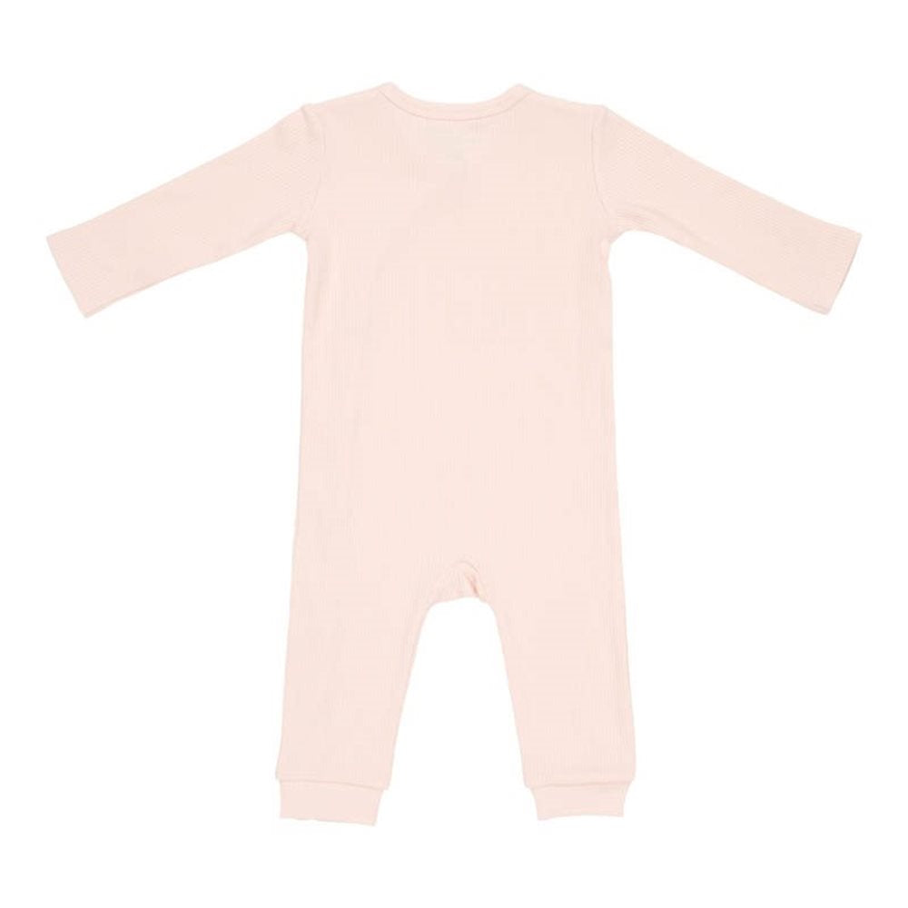 Overall din bumbac organic pentru bebelusi  -Pink- Little Dutch