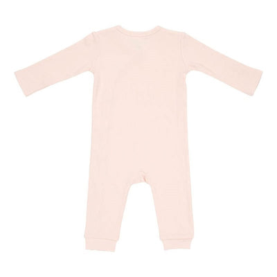 Overall din bumbac organic pentru bebelusi  -Pink- Little Dutch