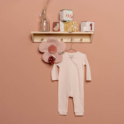 Overall din bumbac organic pentru bebelusi  -Pink- Little Dutch