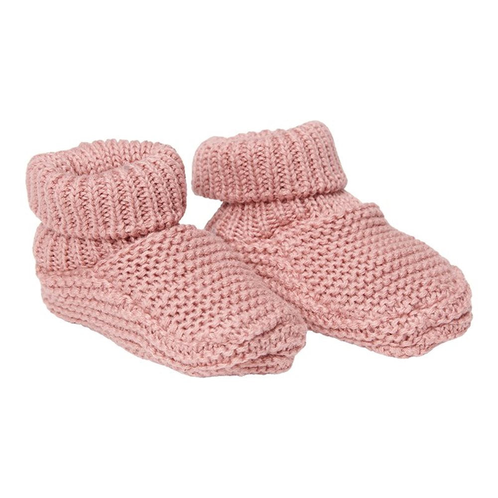 Botosei  tricotati din bumbac pentru bebelusi  -Vintage Pink- Little Dutch