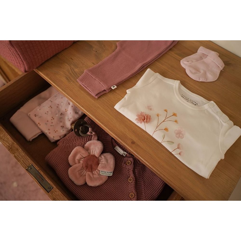 Sosete pentru bebelusi Flowers & Butterflies - Pink - Little Dutch