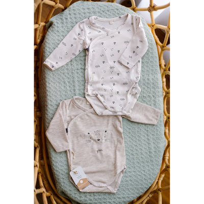 Set de 2 body petrecute cu maneca lunga - LION - BimbiDreams