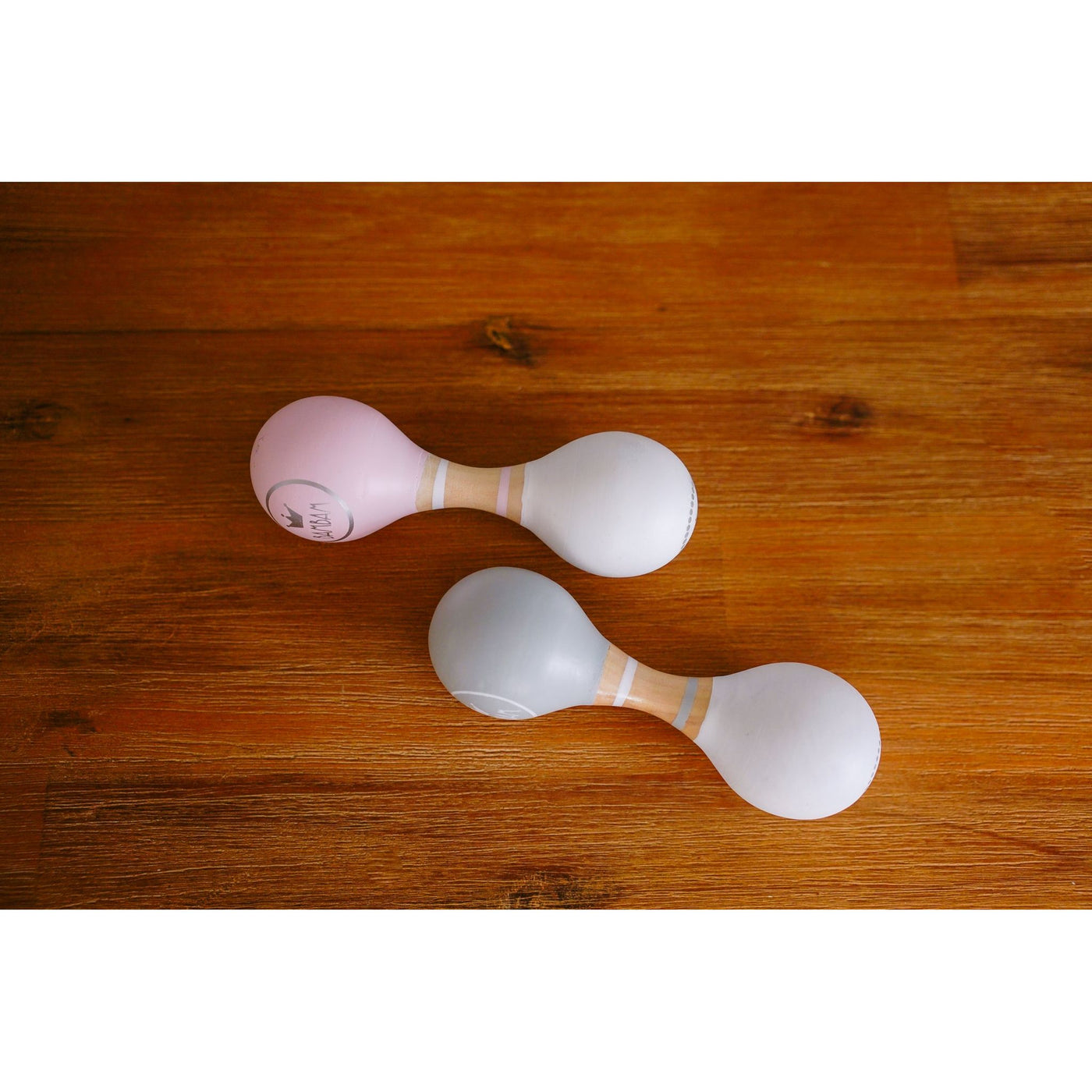 Instrument muzical in cutie cadou maracas - Grey - BamBam