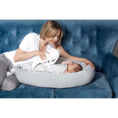 Babynest din catifea - Beige - Effiki