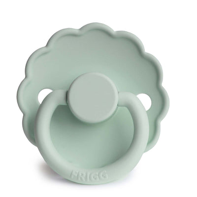 Suzeta cu tetina rotunda din silicon Daisy - Seafoam - FRIGG